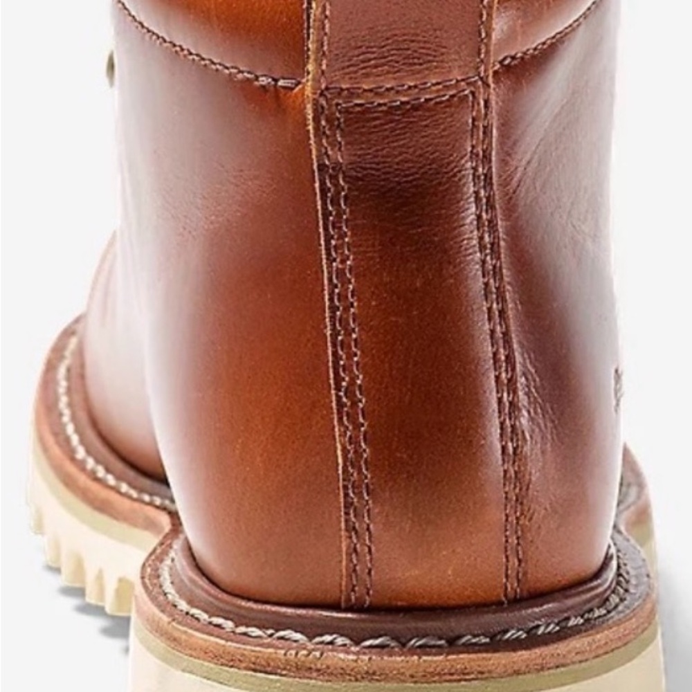 Eddie Bauer Woman Brown Leather Hiking Boots - Picture 2 of 8